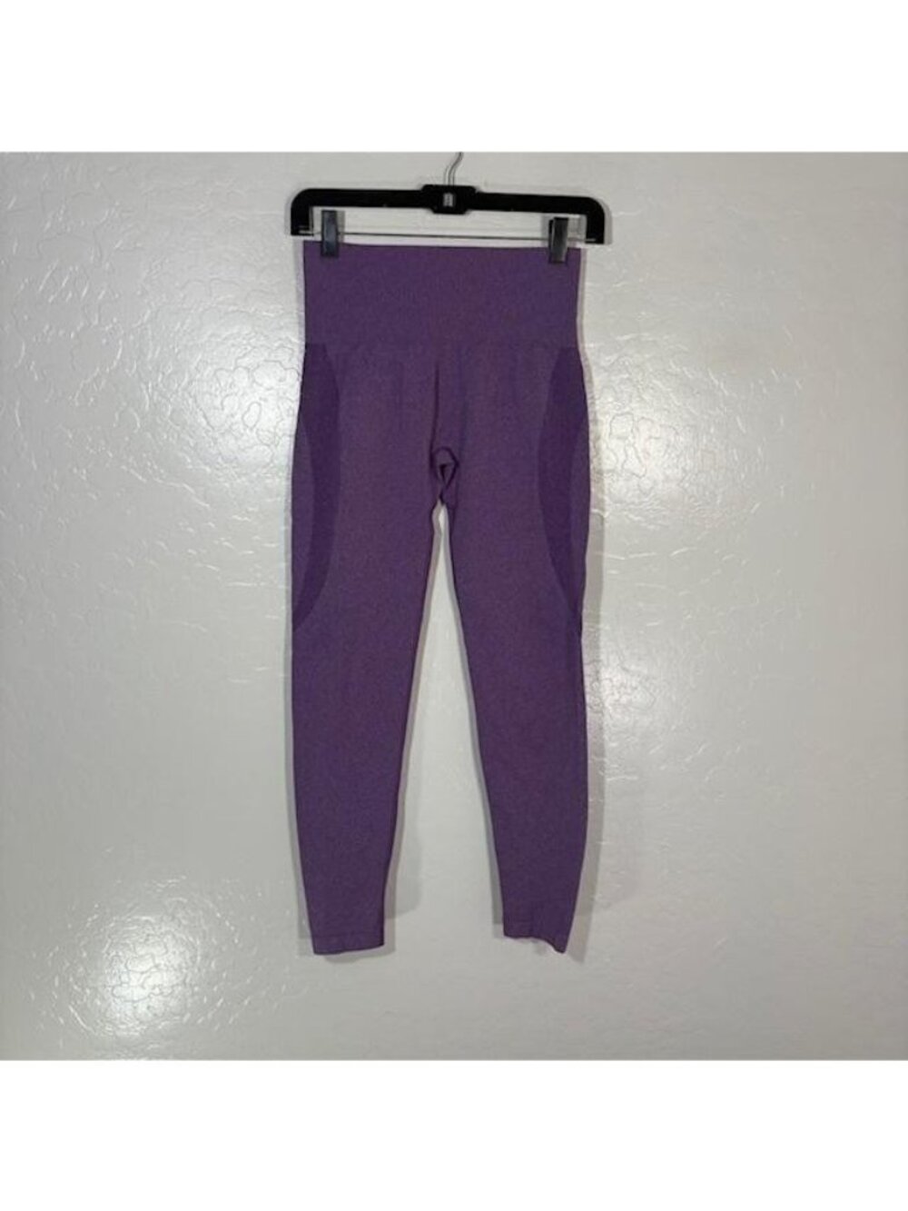 NVGTN Leggings Womens M Purple High Rise Ankle Seamless Yoga Pants Gym Athletic